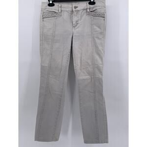 WHITE HOUSE BLACK MARKET Women's Gray Slim Ankle Pant SZ 4